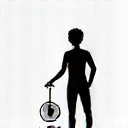 Icona di nutrizione sportiva, con una bilancia e un atleta stilizzato